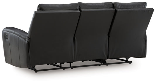Glossmore - Reclining Sofa - Black