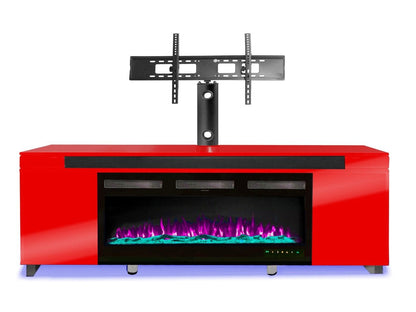 Fireplace TV Stand For 75-80" TV's - Red
