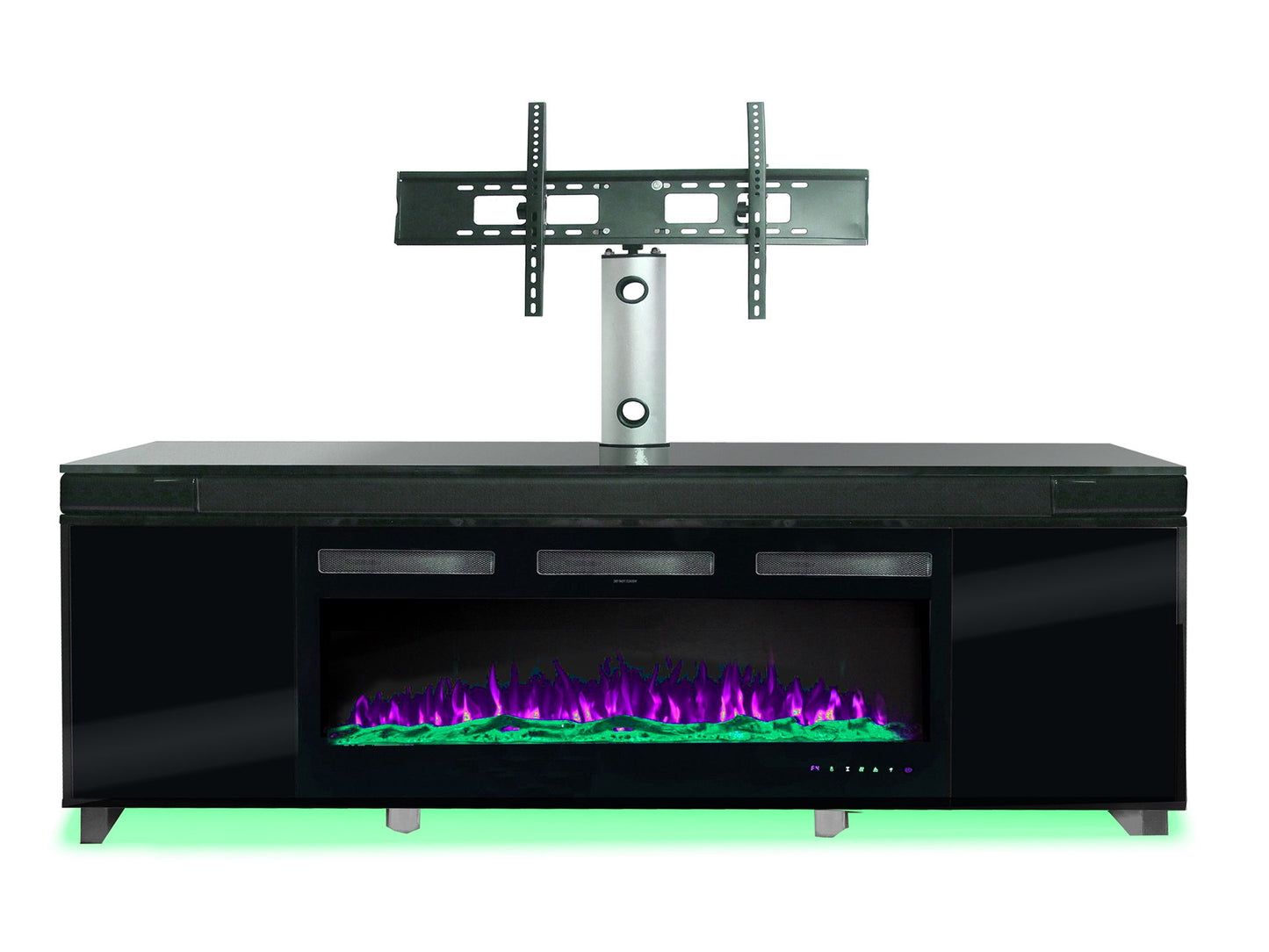 Fireplace TV Stand For 75-80" TV's - Black