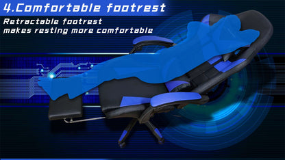 Gaming Bluetooth Chair - Blue & Black