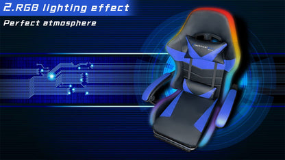 Gaming Bluetooth Chair - Blue & Black