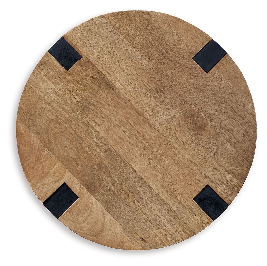 Hanneforth - Round End Table - Brown