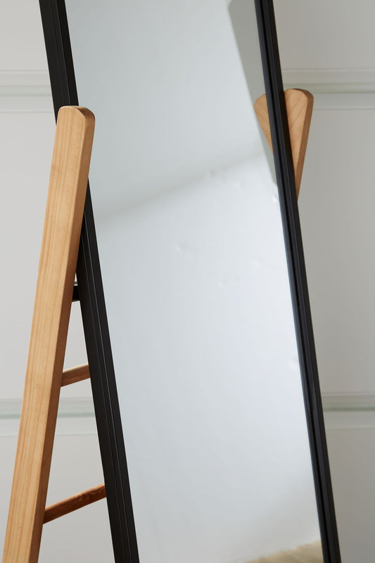 Bronick - Floor Mirror - Black / Brown