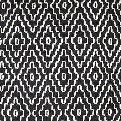 Jasett - Pouf - Black / Ivory