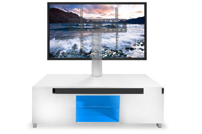 Modern Lacquer TV Stand For 65" TV - White