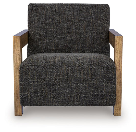 Dorney - Accent Chair - Charcoal / Brown