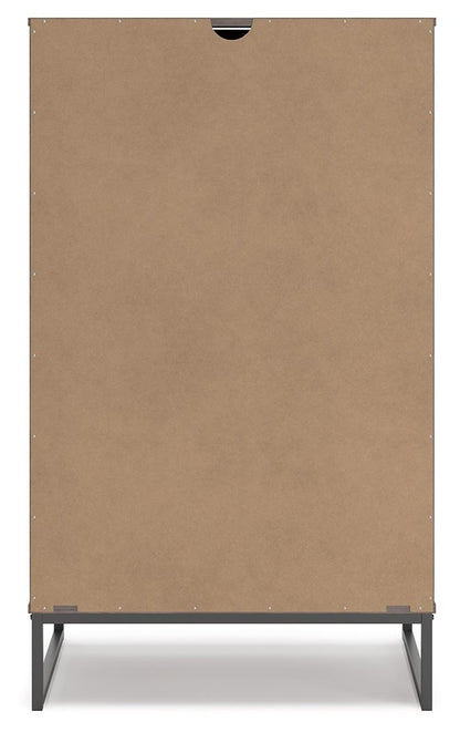 Neilsville - Five Drawer Chest - Black / Gray