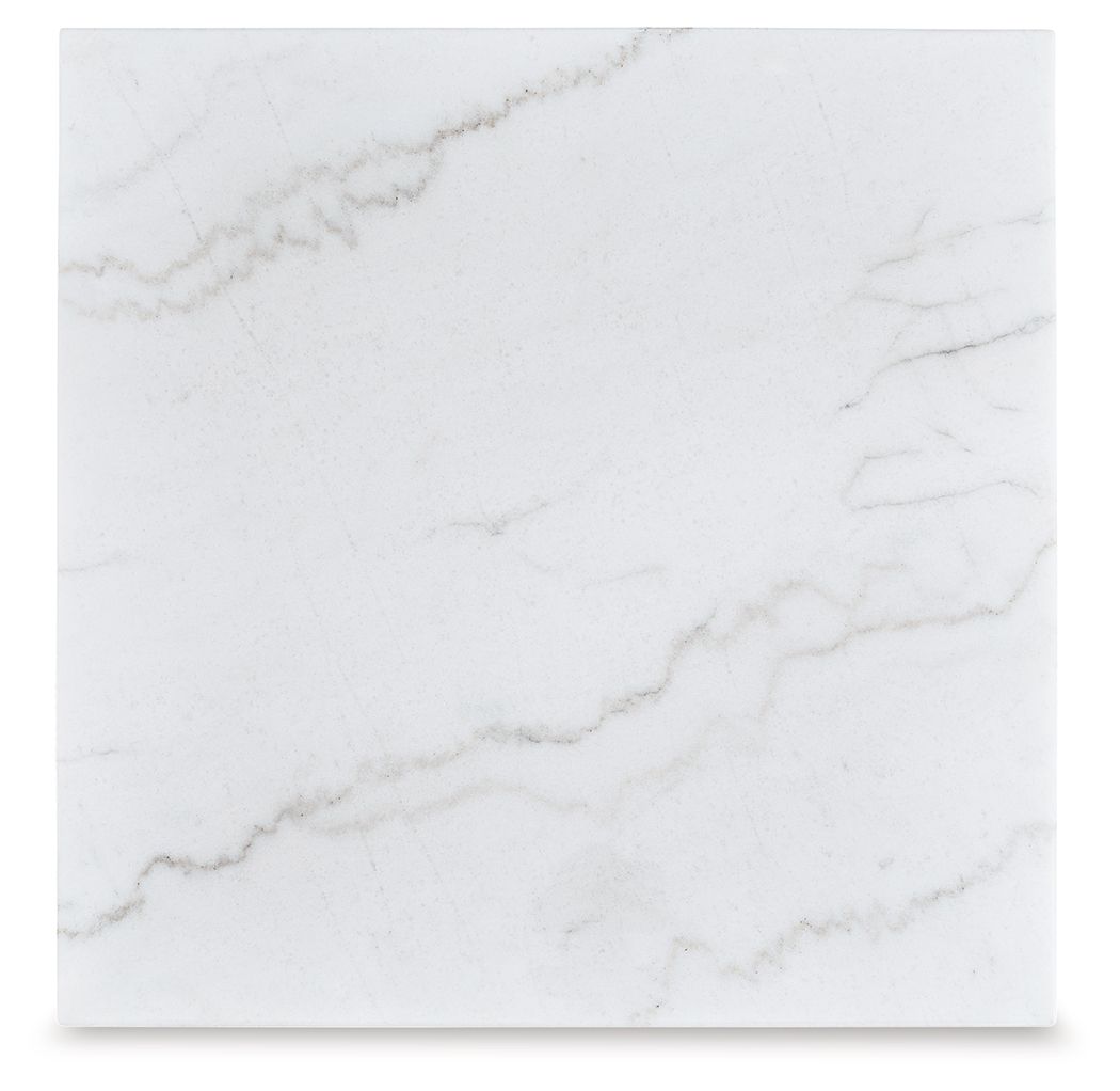 Loyaska - Square End Table - Brown / Ivory