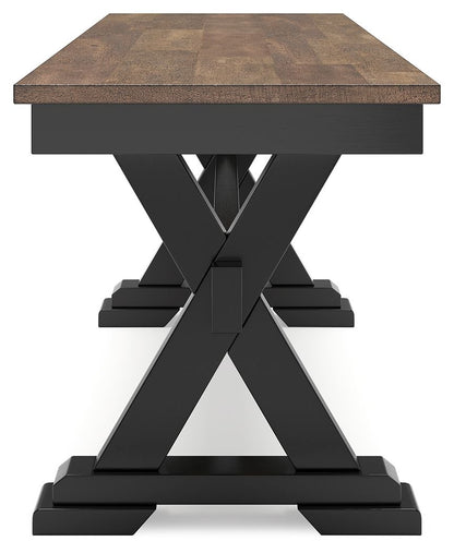 Wildenauer - Large Dining Room Bench - Brown / Black