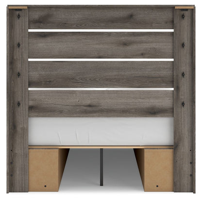 Graystorm - Panel Bed With Storage