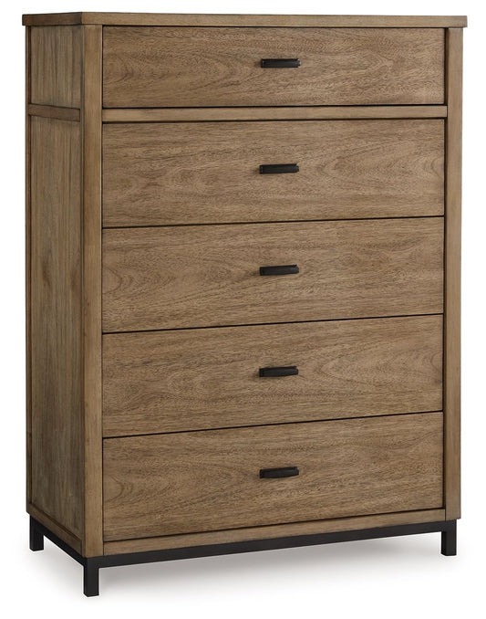 Tomtyn - Five Drawer Chest - Light Brown
