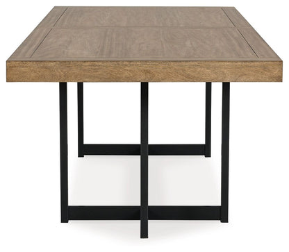 Tomtyn - Rectangular Dining Room Extension Table - Light Brown