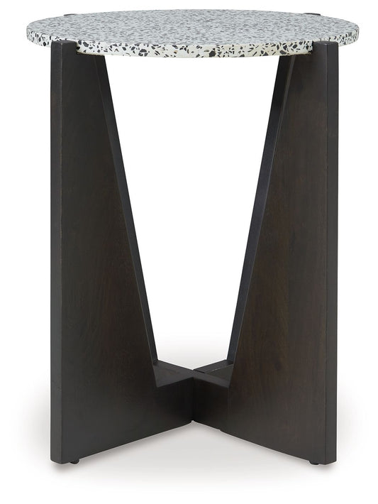 Tellrich - Accent Table - Black / White