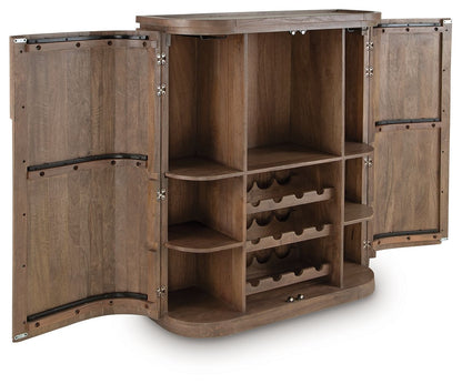 Landermont - Bar Cabinet - Medium Brown
