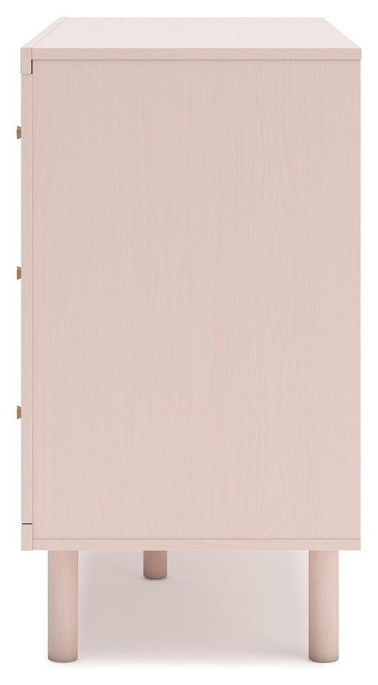 Wistenpine - Six Drawer Dresser - Blush