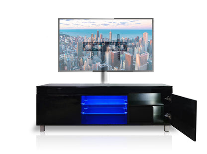 Modern Lacquer TV Stand For 65" TV - Black