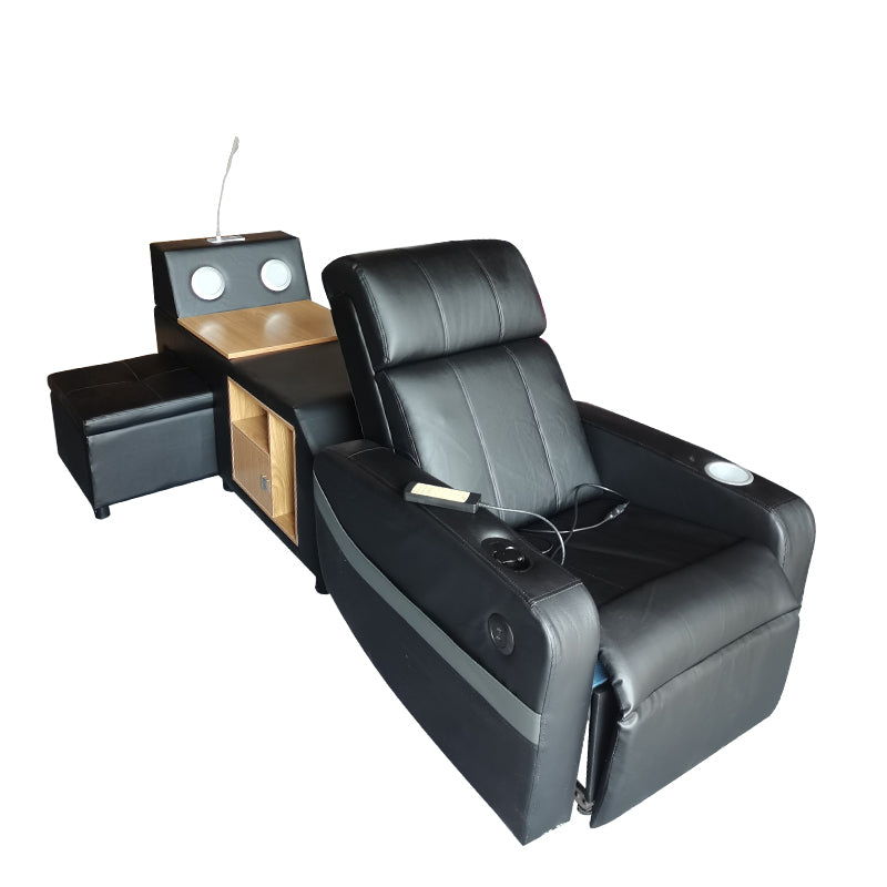 Recliner Bed Console - Black