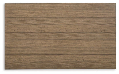 Skempton - Counter Height Dining Table and Bar Stools (Set of 7) - White / Light Brown