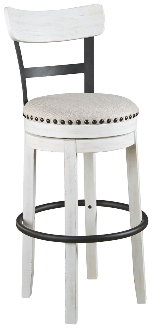 Valebeck - Tall Upholstered Swivel Barstool