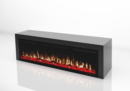 Fireplace TV Stand With Sound System For 75-80" TV's - Black