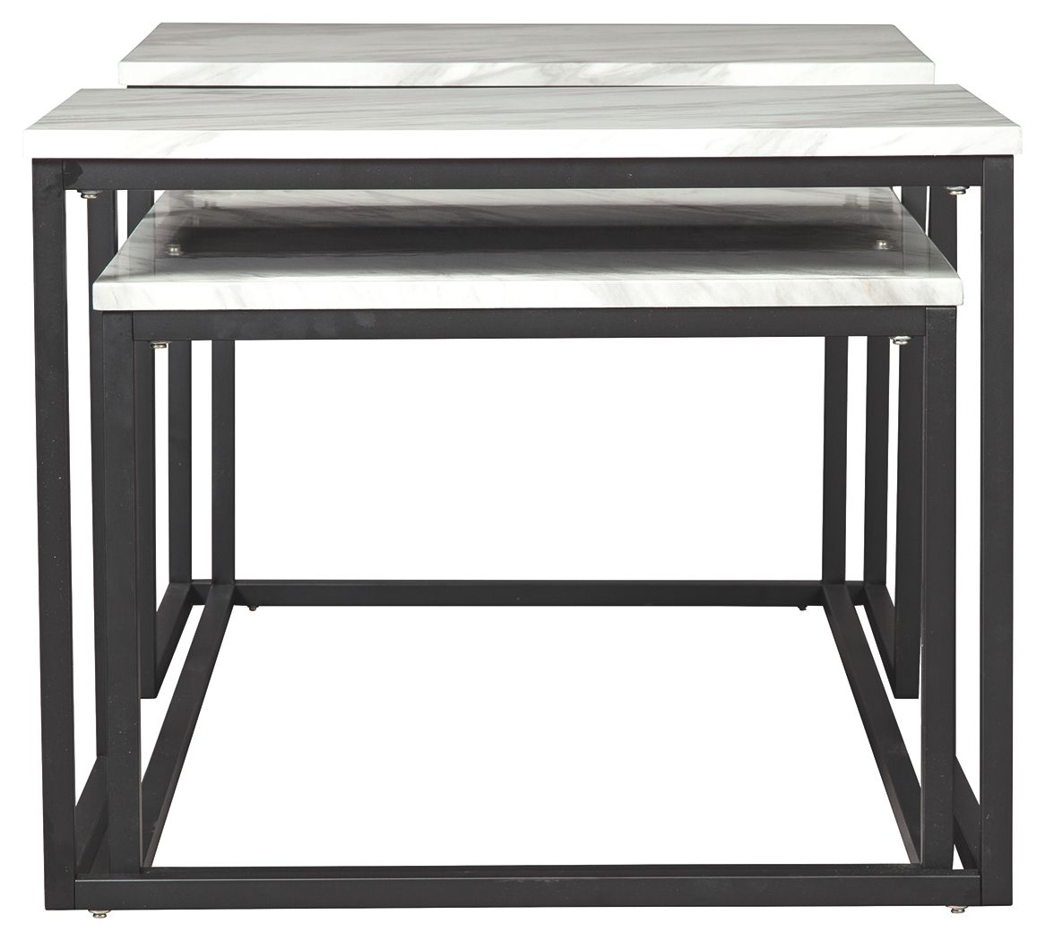 Donnesta - Occasional Table Set (Set of 3) - Gray / Black