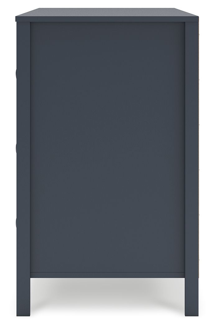 Simmenfort - Six Drawer Dresser - Navy Blue