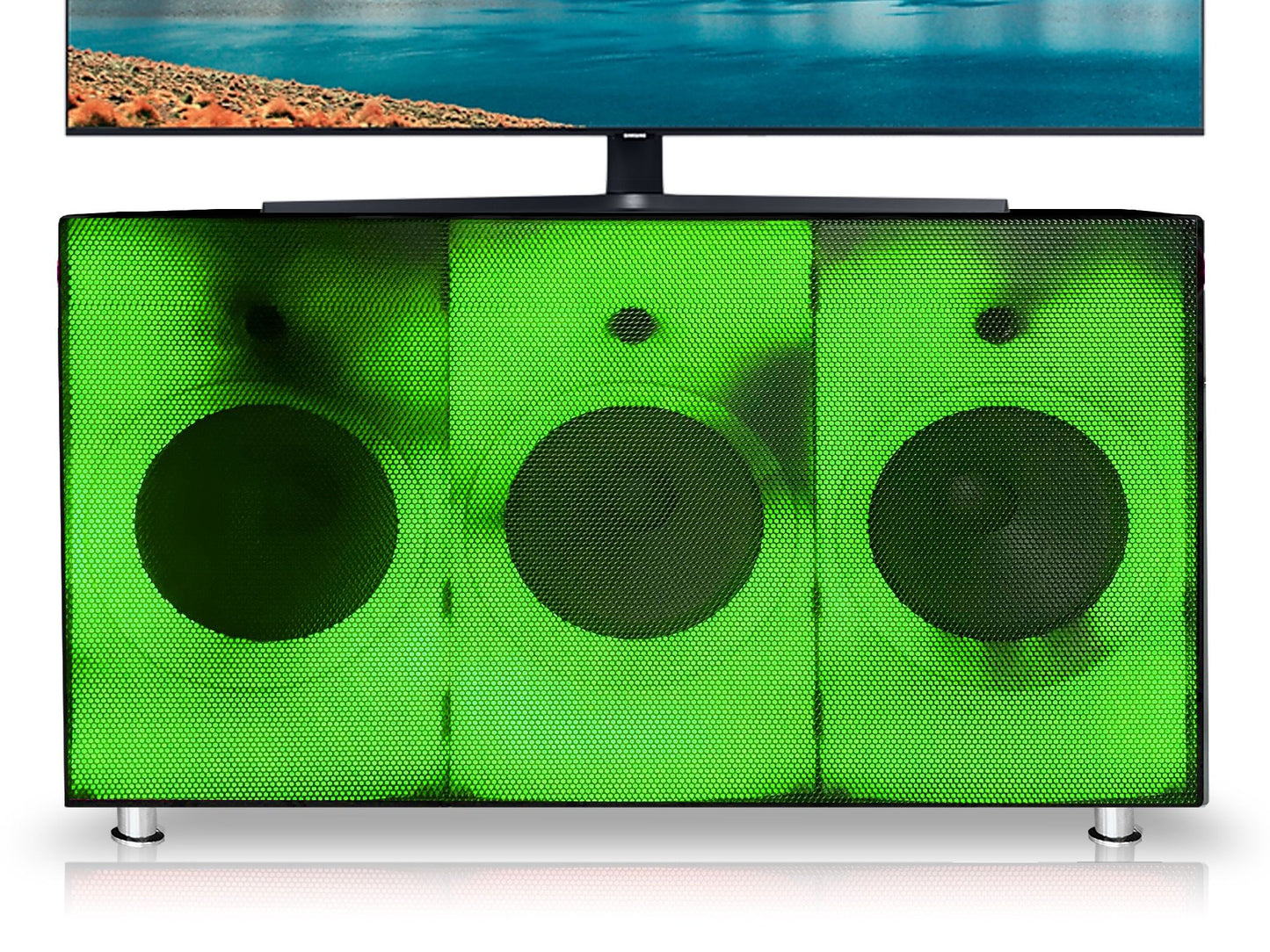 Led Lit TV Stand - Black