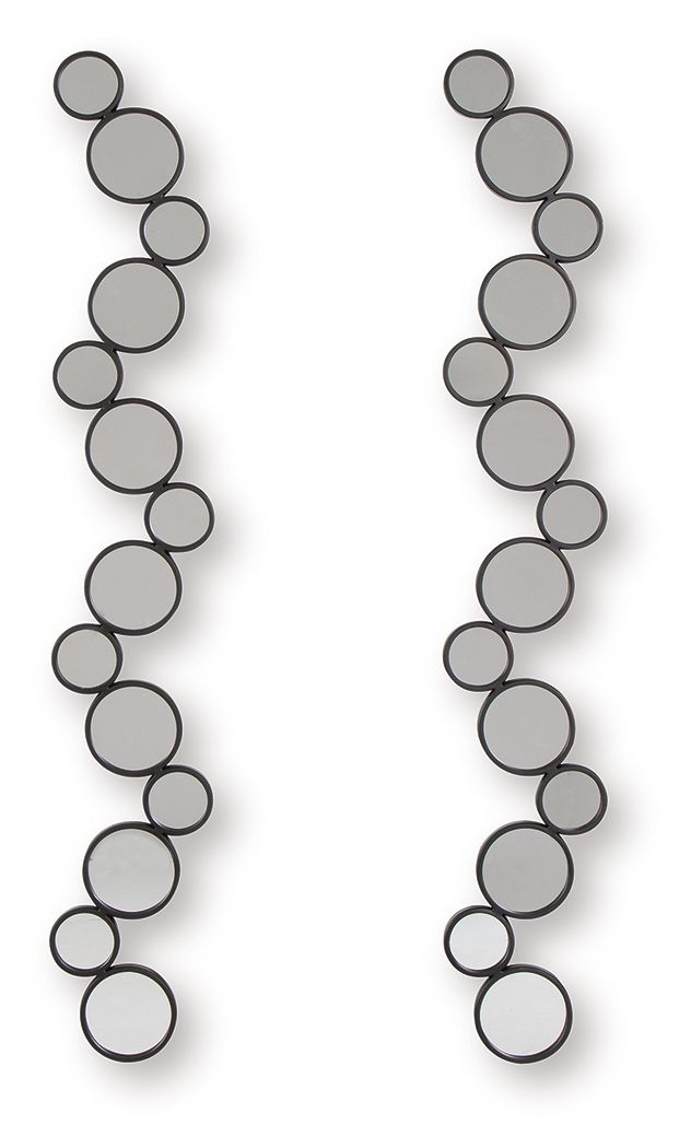 Vinler - Accent Mirror Set (Set of 2) - Black