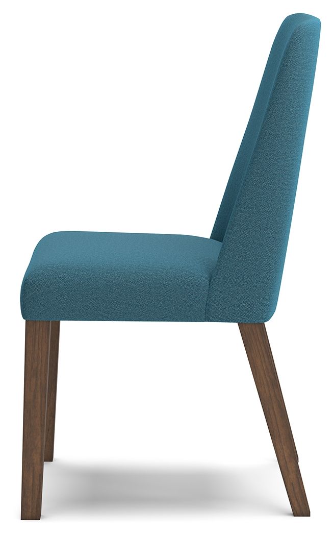 Lyncott - Dining Uph Side Chair (Set of 2) - Blue / Brown