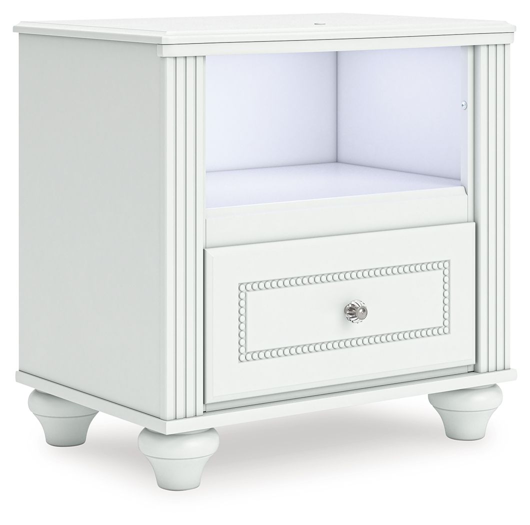 Kozlani - One Drawer Night Stand - White