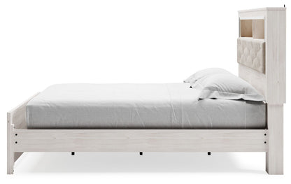 Altyra - King Bookcase Panel Bed - White