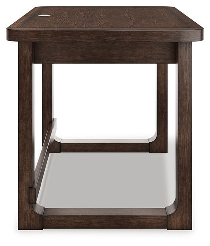 Breckington - Home Office Desk - Dark Brown