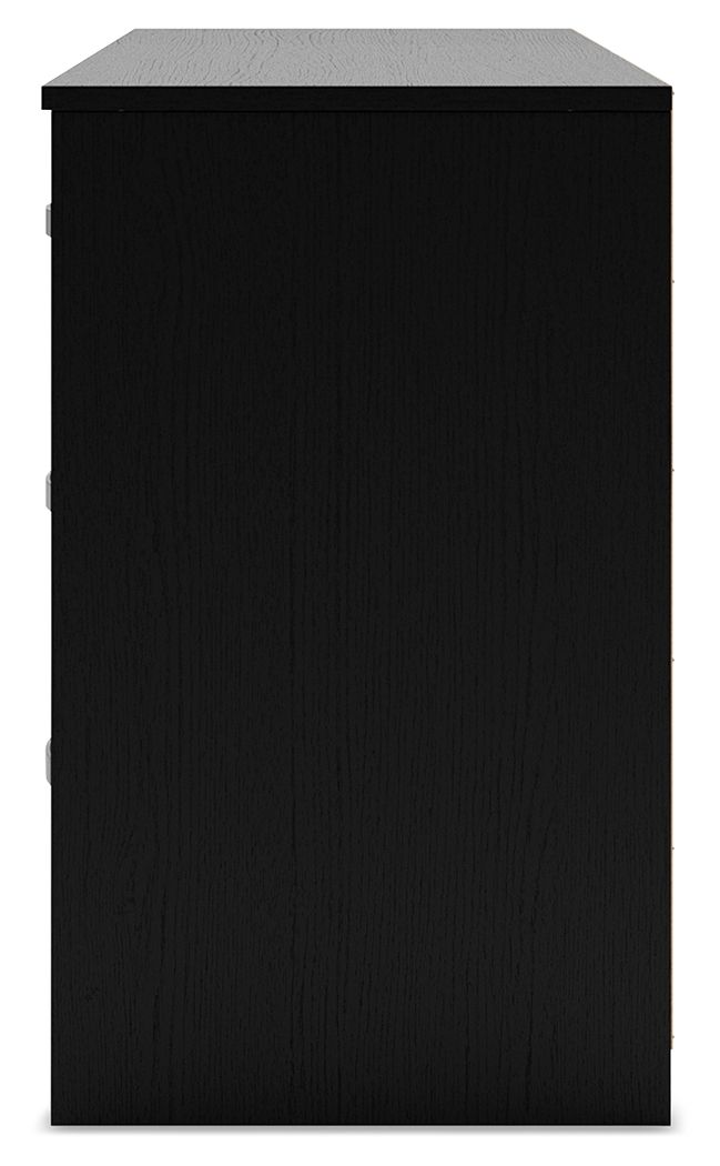 Finch - Six Drawer Dresser - 29'' Height - Black