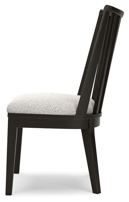 Galliden - Dining Upholstered Side Chair (Set of 2) - Black