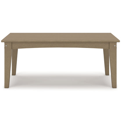 Hyland Wave - Rectangular Cocktail Table - Driftwood