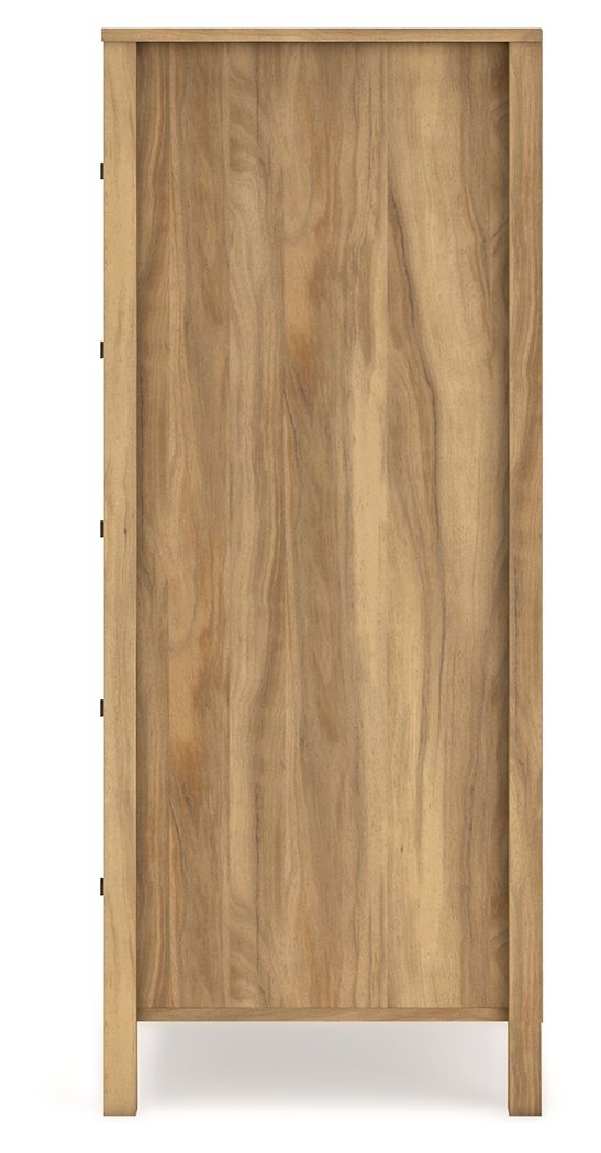 Bermacy - Five Drawer Chest - Light Brown