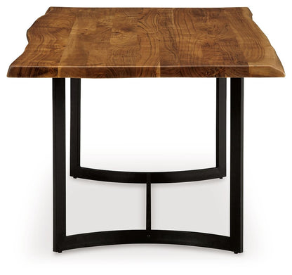 Fortmaine - Rectangular Dining Room Table - Brown / Black