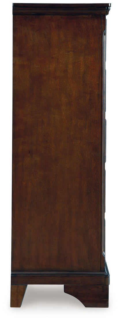 Trellington - Five Drawer Chest - Brown