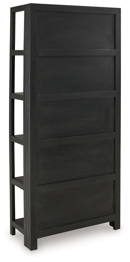 Abyard - Bookcase - Black / Natural