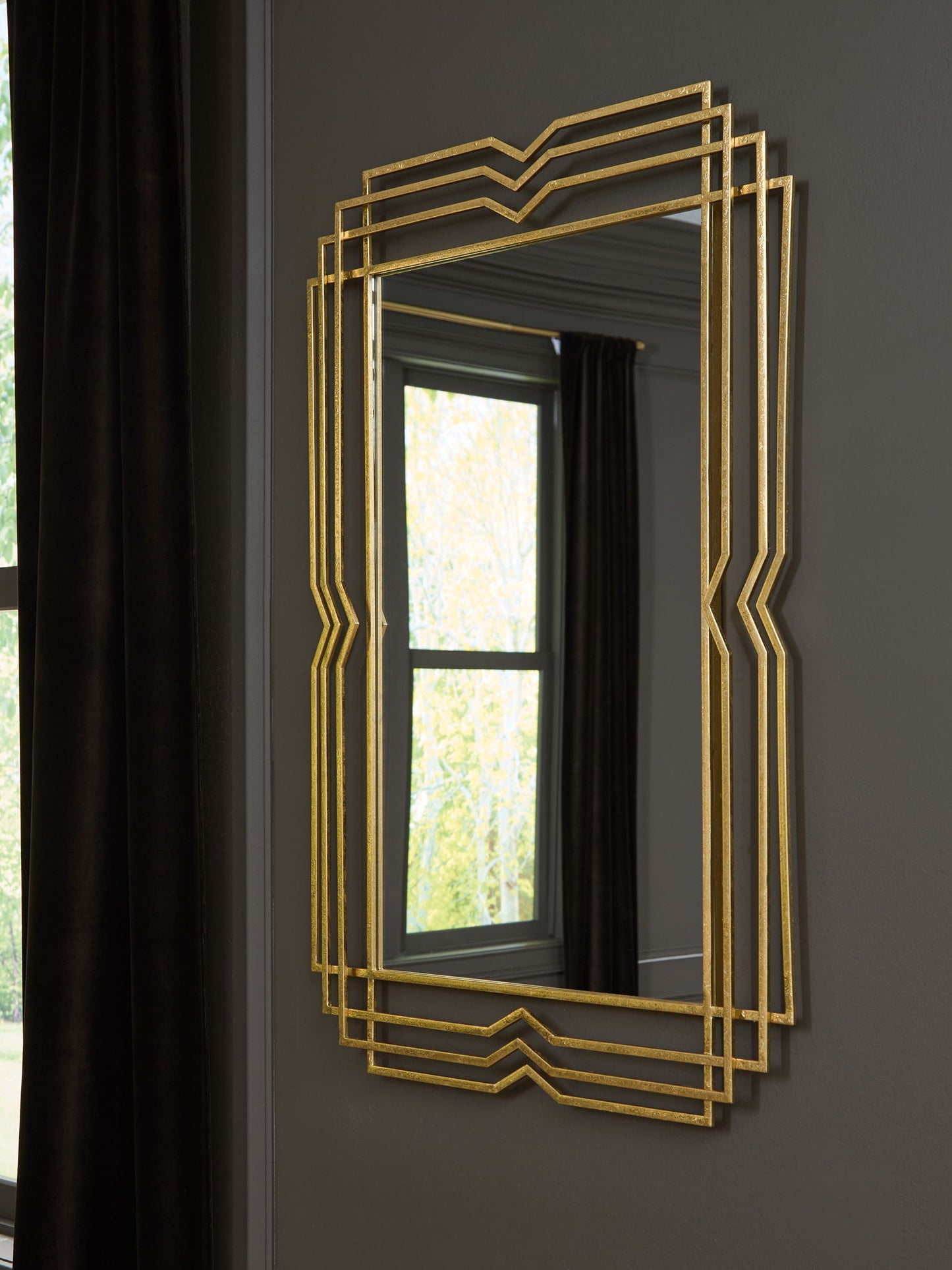 Claybrook - Accent Mirror - Gold Finish