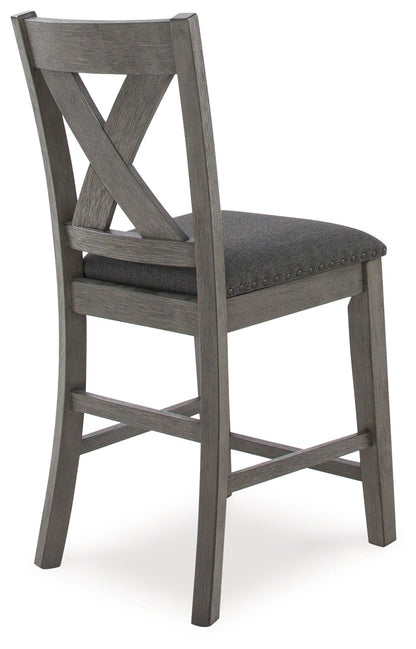 Caitbrook - Rect Drm Counter Table Set (Set of 7) - Gray