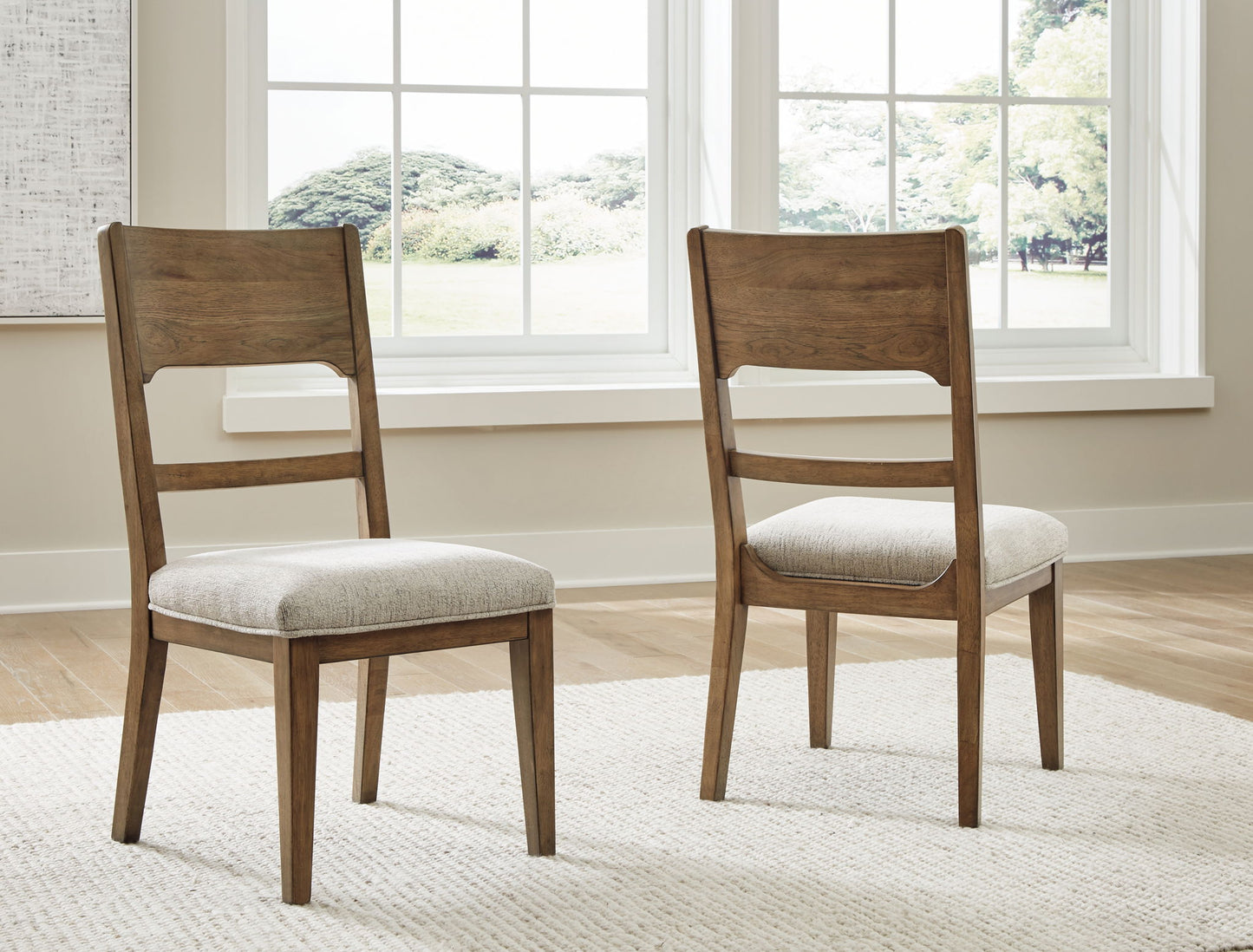 Cabalynn - Dining Uph Side Chair (Set of 2) - Oatmeal / Light Brown