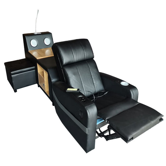 Recliner Bed Console - Black