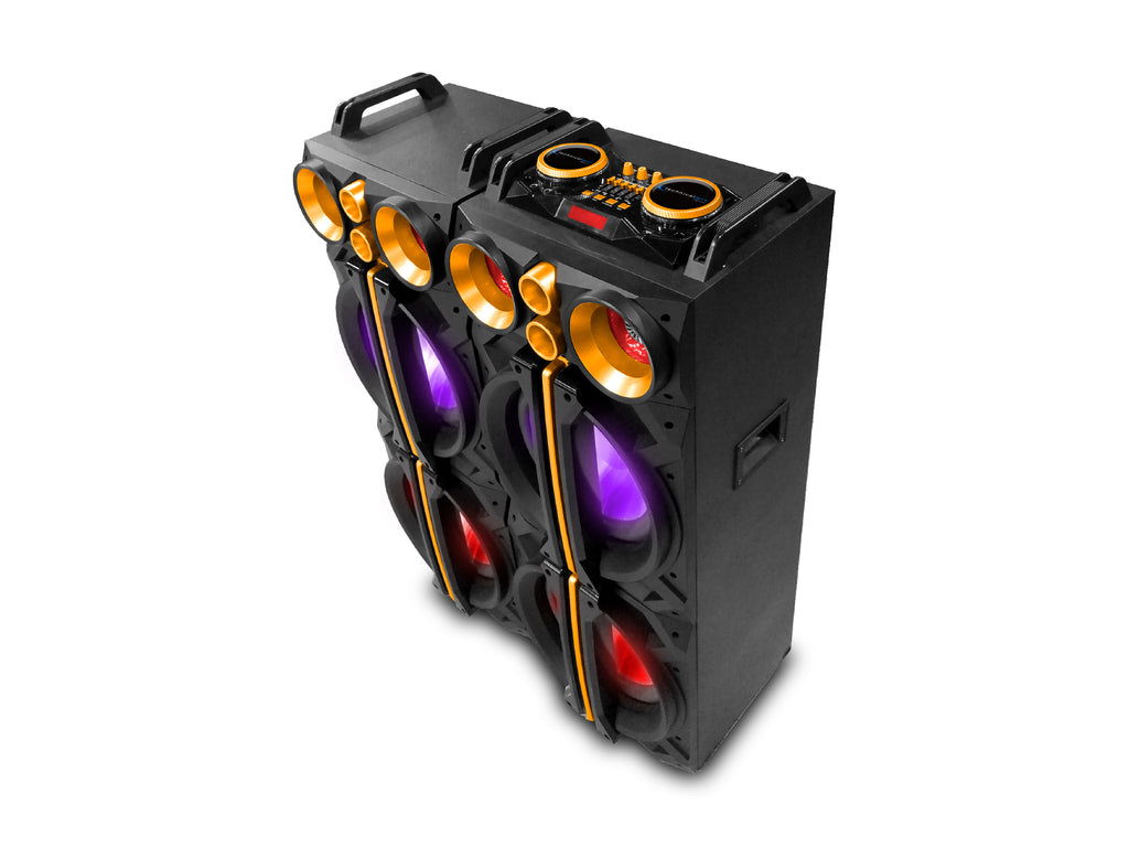 Pair Of Bluetooth Speakers 5000 Watts - Black