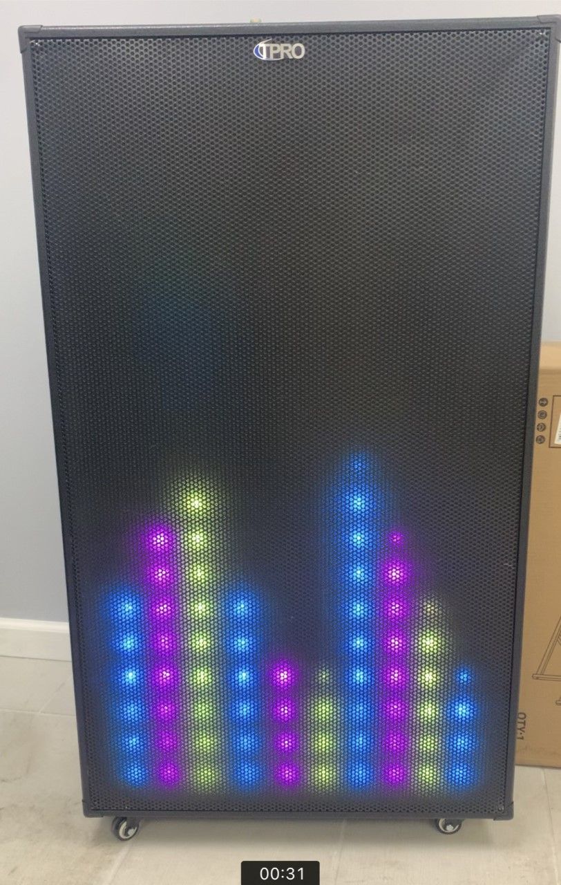 5000 Watt Dj Lifght Show Speaker - Black