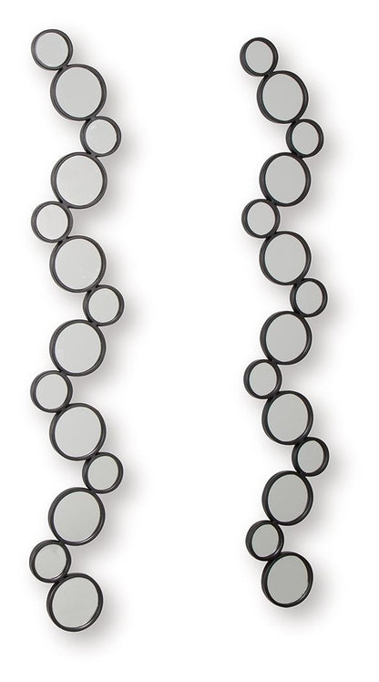 Vinler - Accent Mirror Set (Set of 2) - Black