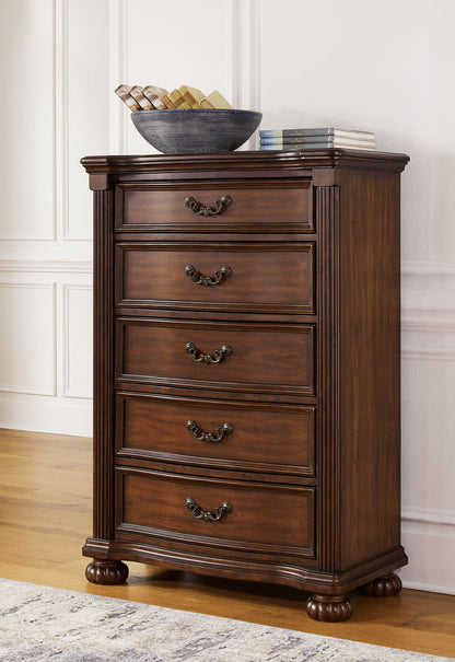 Lavinton - Five Drawer Chest - Brown