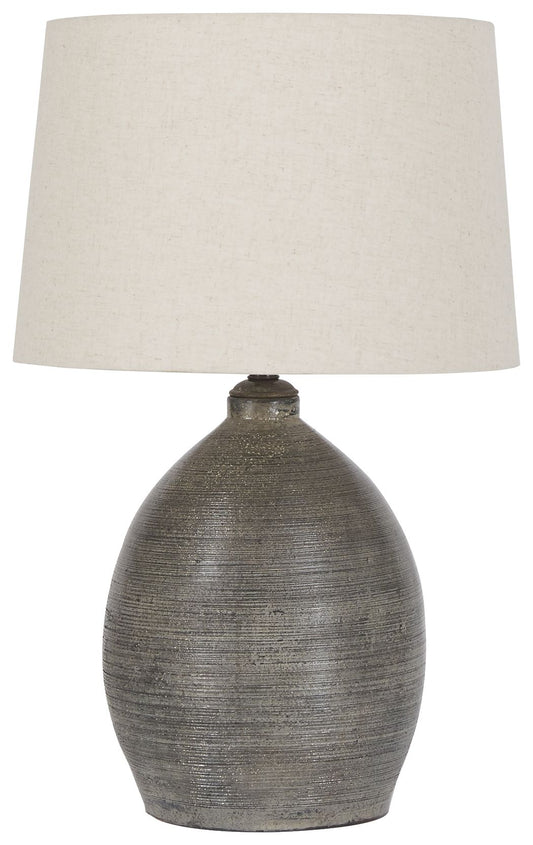 Joyelle - Terracotta Table Lamp  - Gray
