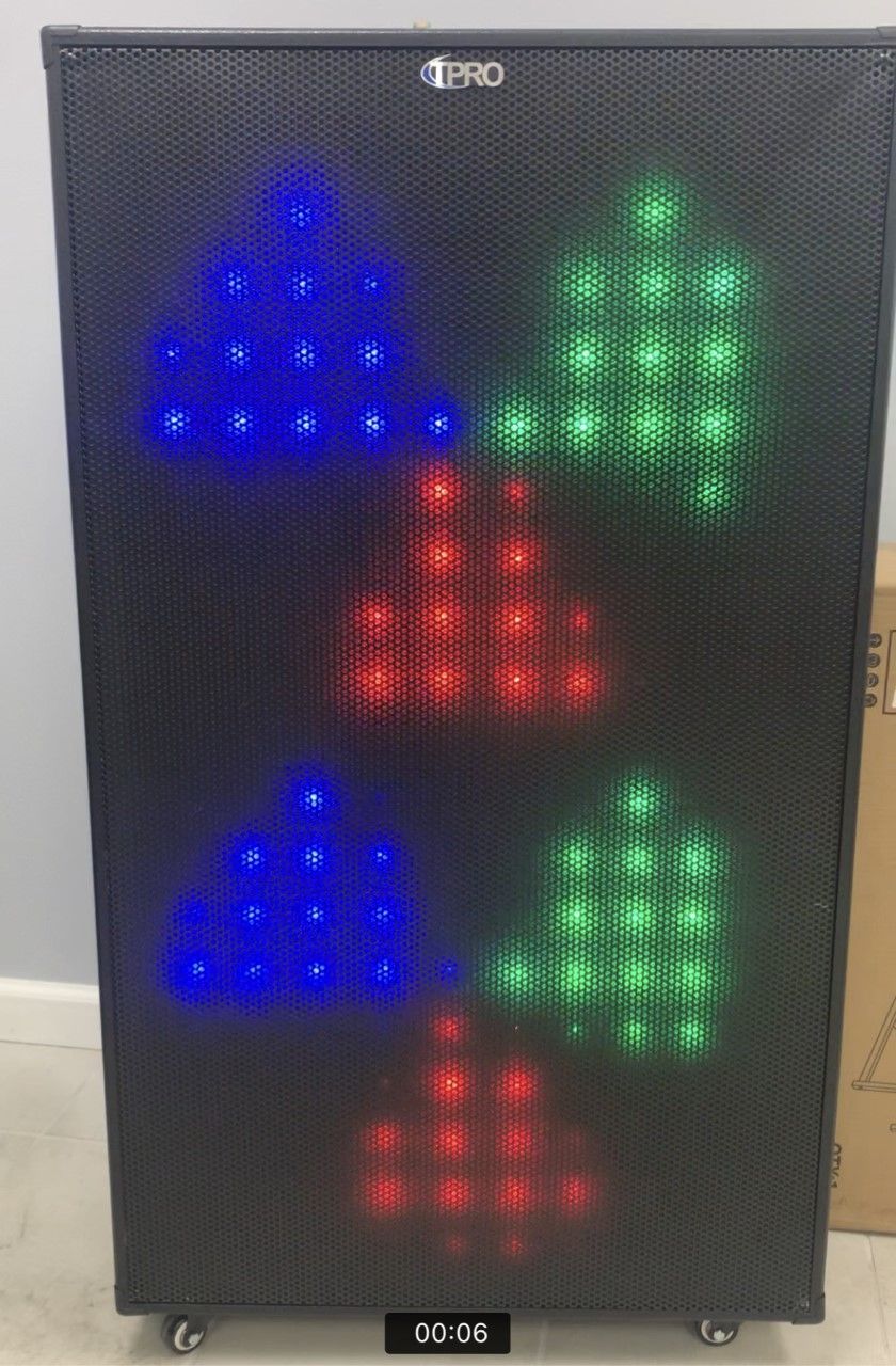 5000 Watt Dj Lifght Show Speaker - Black