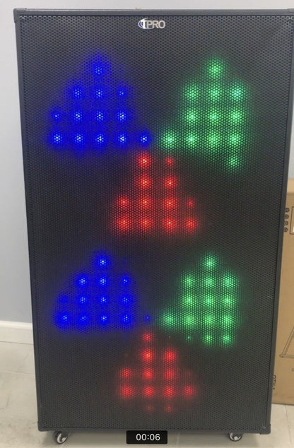 5000 Watt Dj Lifght Show Speaker - Black